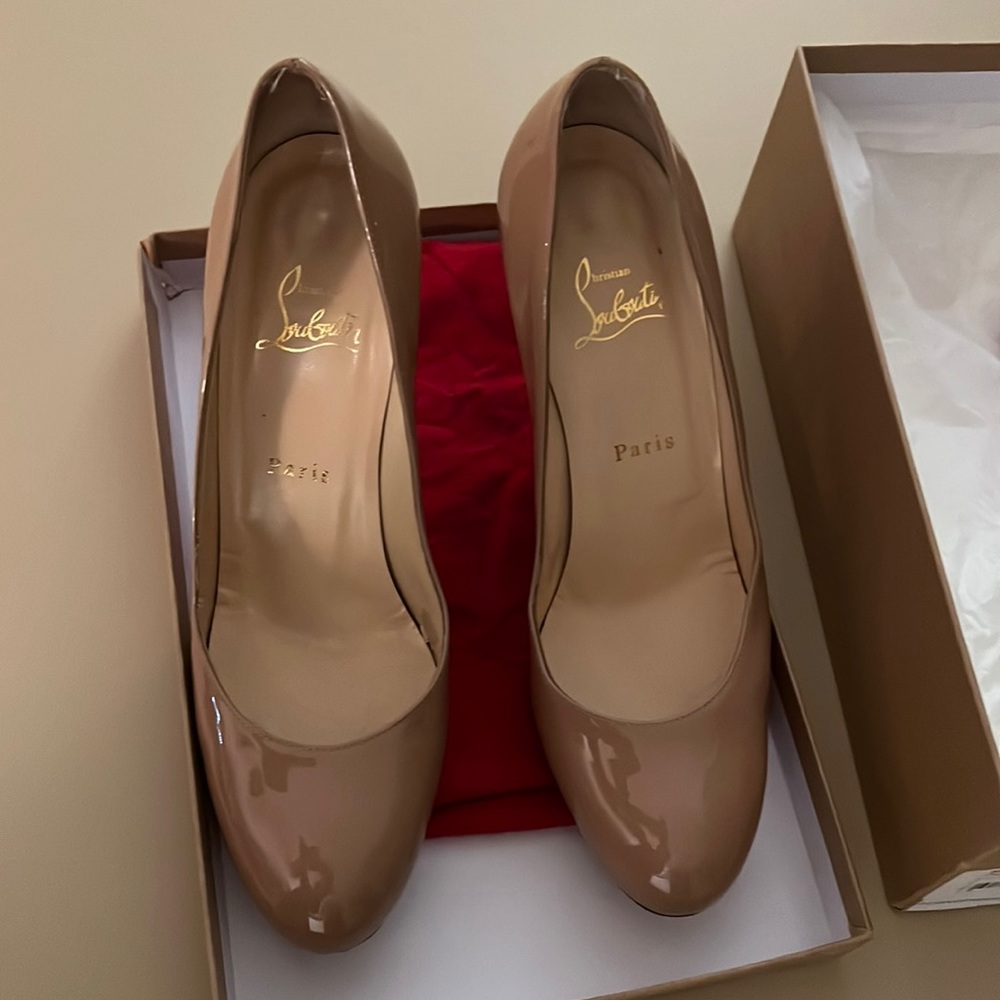 Louboutin Simple Pump 100 Patent Calf - Size 39